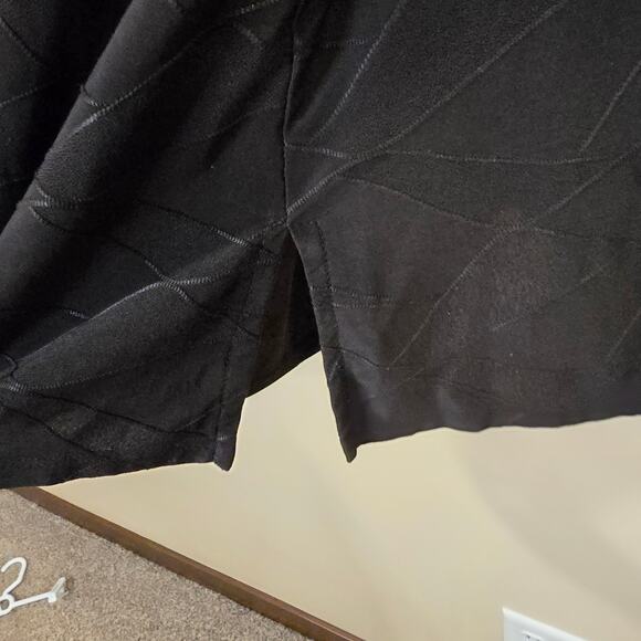 Women's Allison Daley Black Textured V-Neck 3/4 Sleeve Blouse | Size 3X - Picture 6 of 10